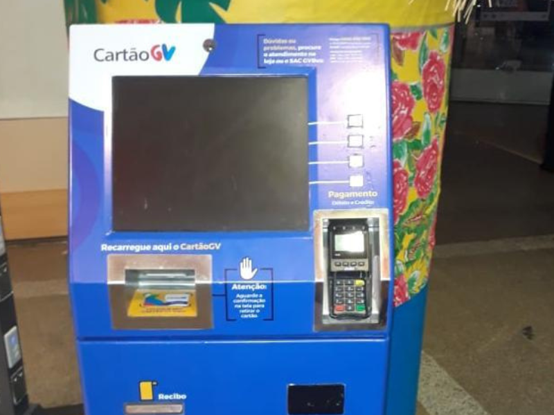 Com a instalação da máquina no Centro da Praia Shopping, são mais de 240 pontos de venda e recarga do CartãoGV espalhados pela Grande Vitória