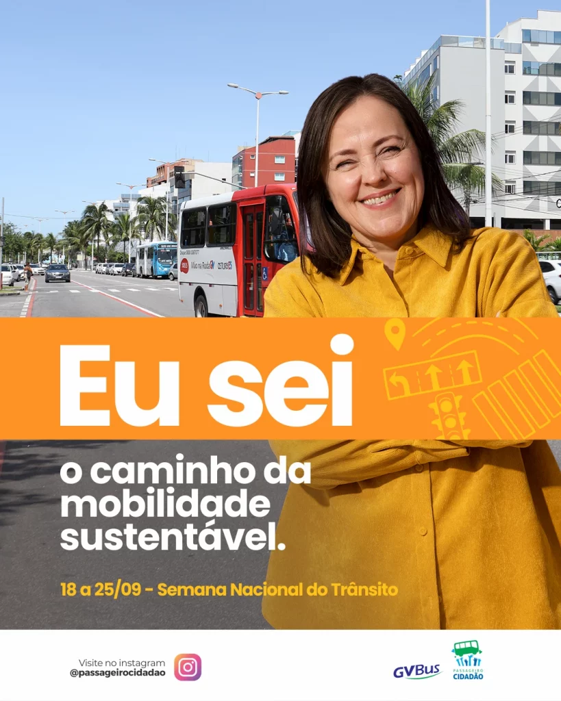 Post campanha Semana Nacional do Trânsito GVBus