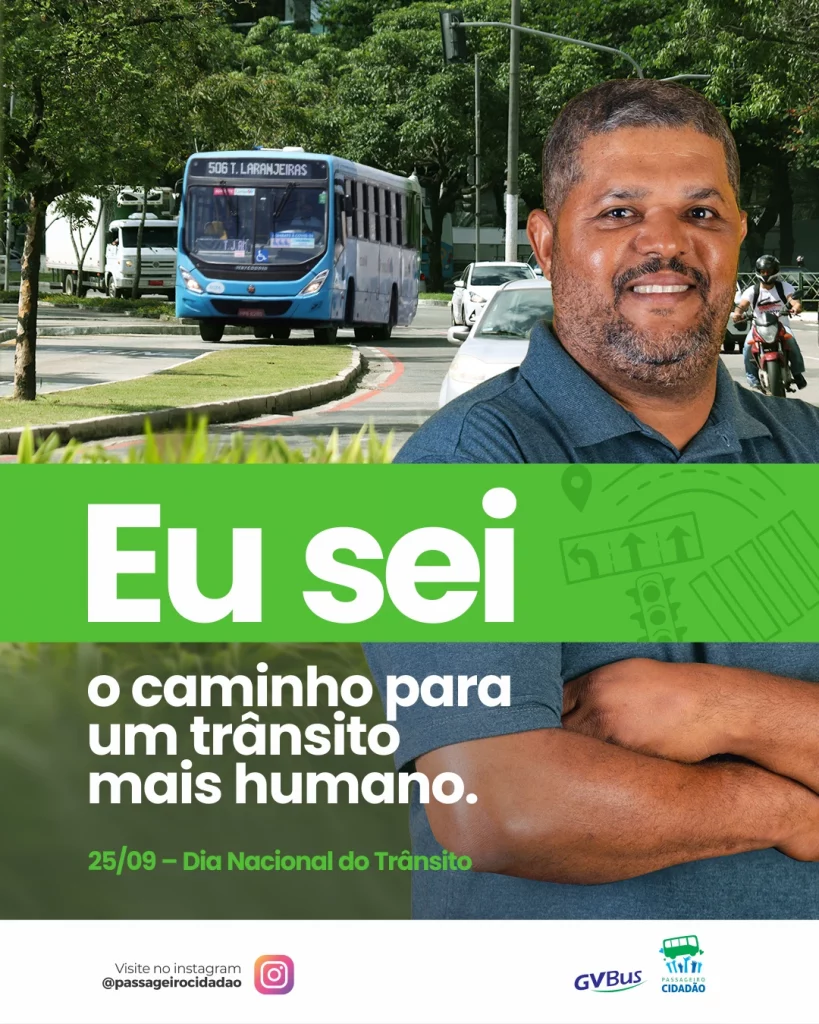 Post campanha Semana Nacional do Trânsito GVBus - Dia Nacional do Transito